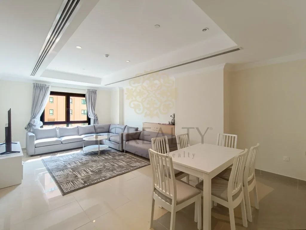 1 Bedrooms  Apartment  For Rent  in Doha -  The Pearl  Fully Furnished