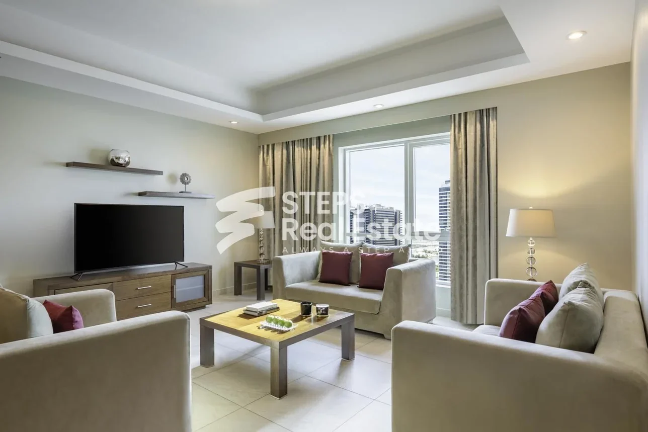 3 Bedrooms  Apartment  in Doha -  West Bay  Fully Furnished