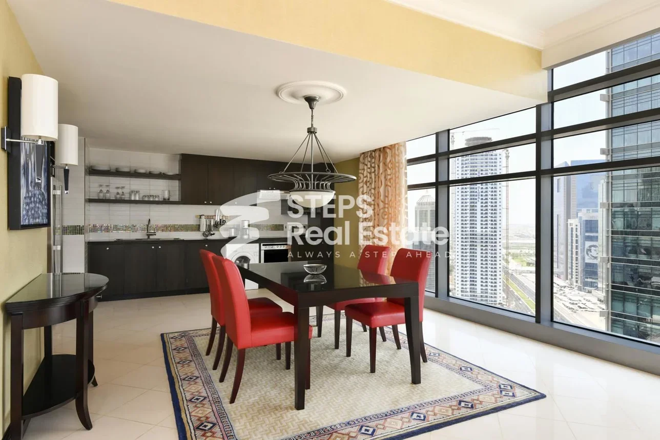 3 Bedrooms  Apartment  in Doha -  West Bay  Fully Furnished