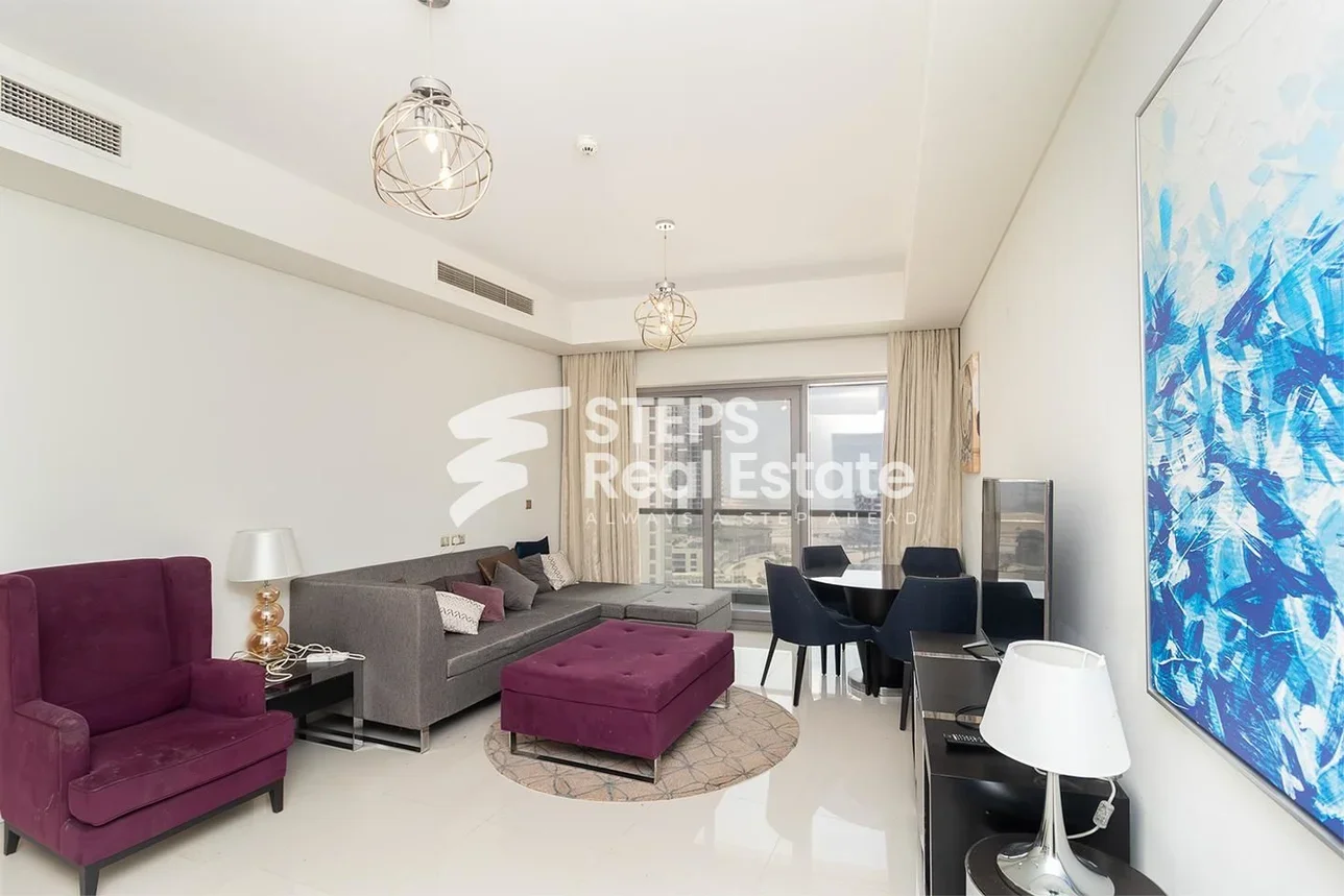 2 Bedrooms  Apartment  in Lusail -  Waterfront Residential  Fully Furnished