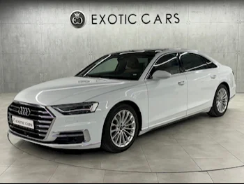 Audi  A8  L  2021  Automatic  35,000 Km  6 Cylinder  All Wheel Drive (AWD)  Sedan  White