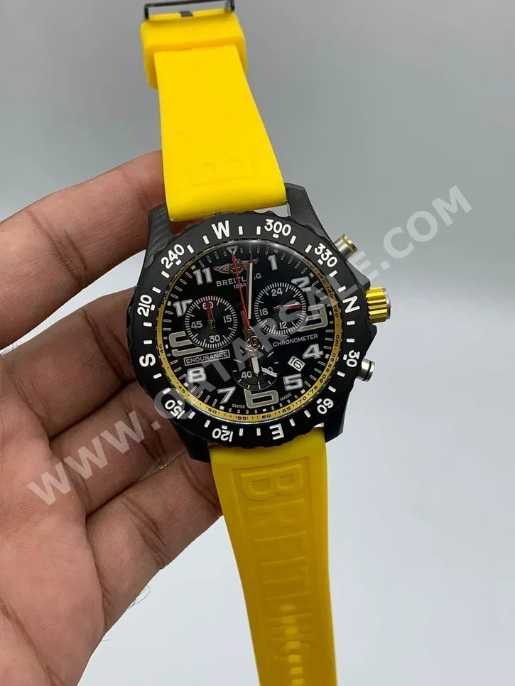 Watches - Breitling  - Quartz Watch  - Orange  - Men Watches