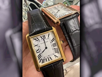 Watches - Cartier  - Quartz Watch  - Black  - Men Watches