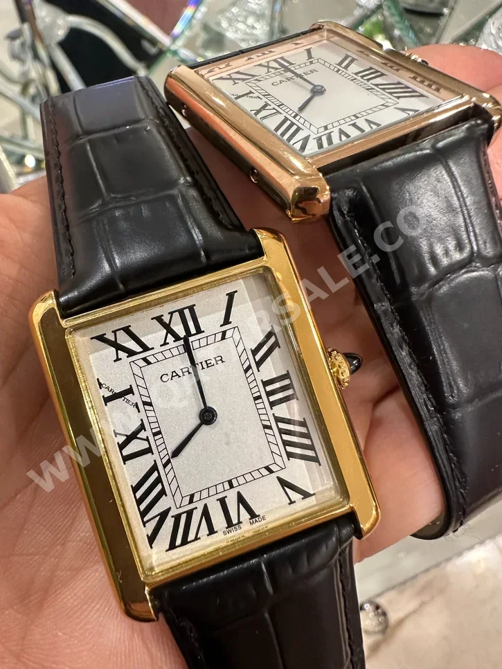 Watches - Cartier  - Quartz Watch  - Black  - Men Watches