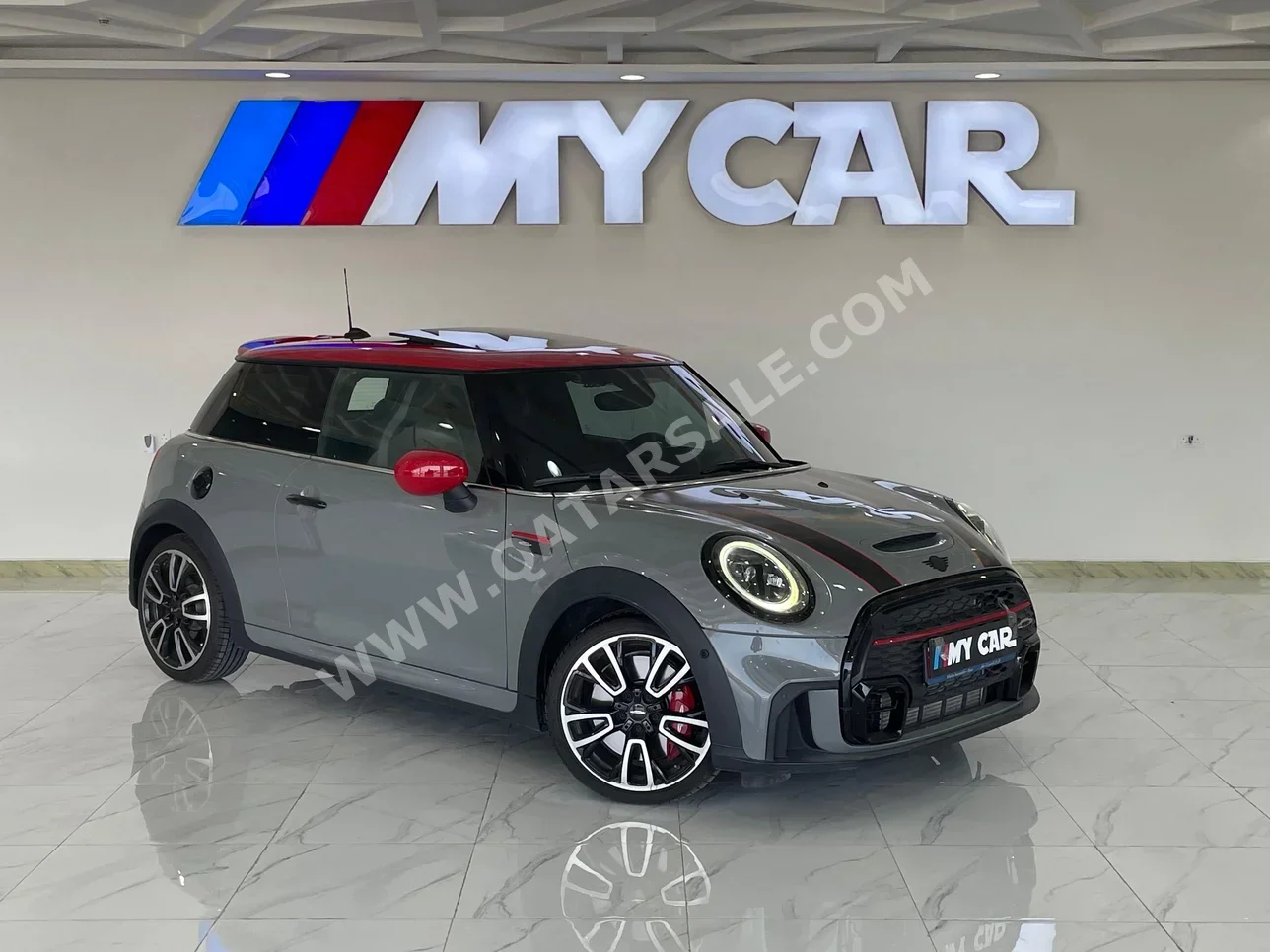 Mini  Cooper  JCW  2022  Automatic  43,000 Km  4 Cylinder  Front Wheel Drive (FWD)  Hatchback  Gray  With Warranty