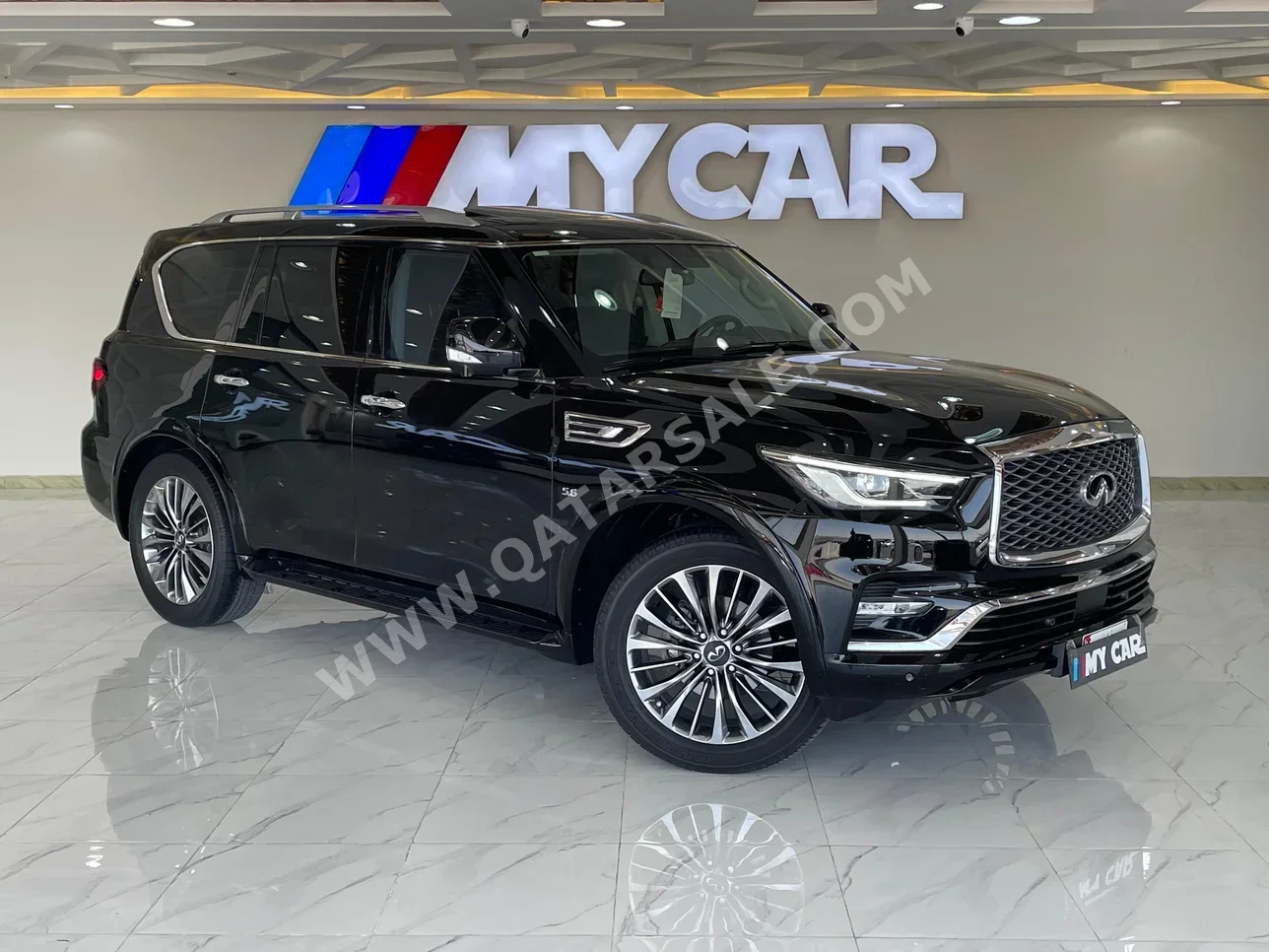 Infiniti  QX  80  2018  Automatic  55,000 Km  8 Cylinder  Four Wheel Drive (4WD)  SUV  Black