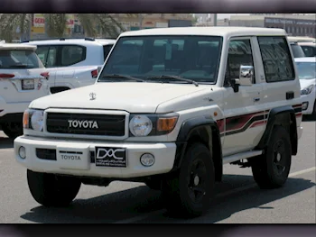 Toyota  Land Cruiser  Hard Top  2022  Manual  13,000 Km  6 Cylinder  Four Wheel Drive (4WD)  SUV  White  With Warranty