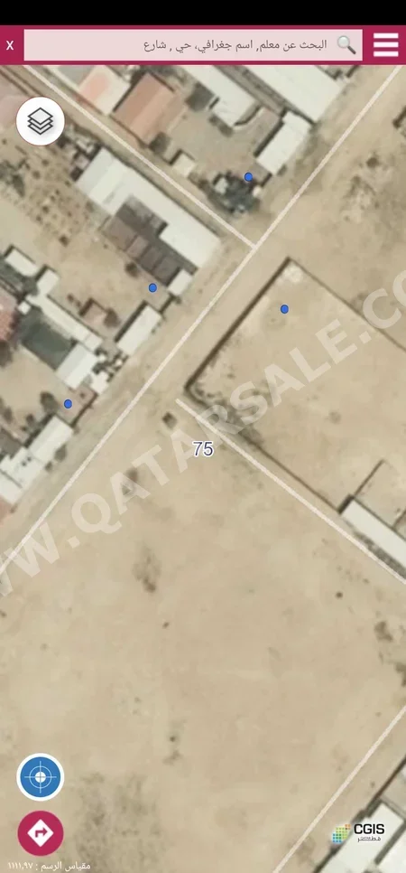 Lands For Sale in Al Daayen  - Al Khisah  -Area Size 4٬136 Square Meter