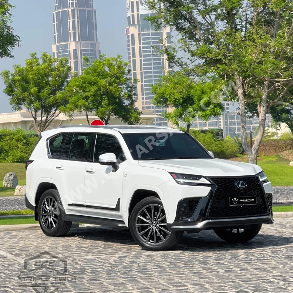 Lexus  LX  600 F Sport  2022  Automatic  41,000 Km  6 Cylinder  Four Wheel Drive (4WD)  SUV  White  With Warranty