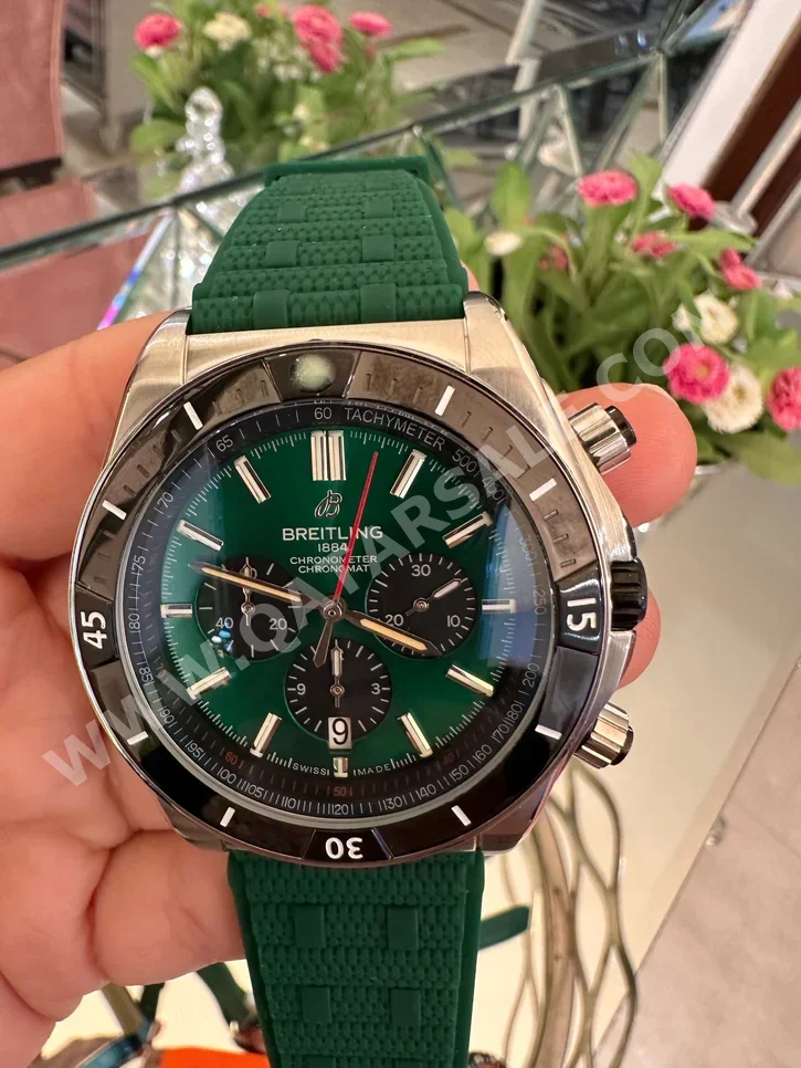 Watches - Breitling  - Quartz Watch  - Green  - Men Watches