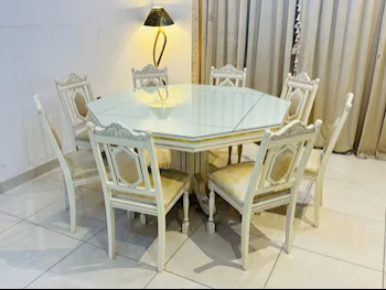 Dining Table with Chairs  - White