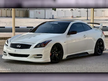  Infiniti  G  37S  2010  Automatic  81,000 Km  6 Cylinder  Rear Wheel Drive (RWD)  Convertible  White  With Warranty