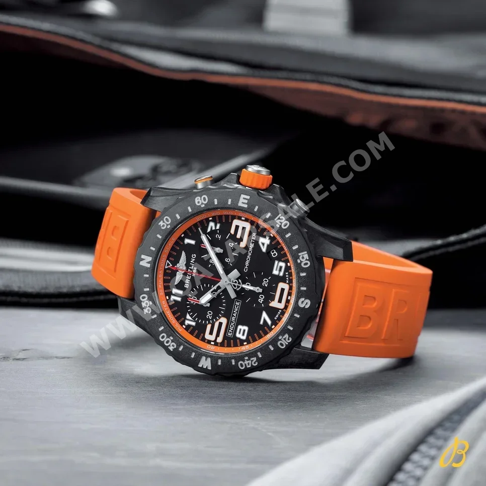 Watches - Breitling  - Quartz Watch  - Orange  - Men Watches