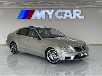 مرسيدس - بنز  اي - كلاس  63 AMG  2010  اوتوماتيك  35,000 كم  8 سلندر  دفع خلفي  سيدان  ذهبي فاتح