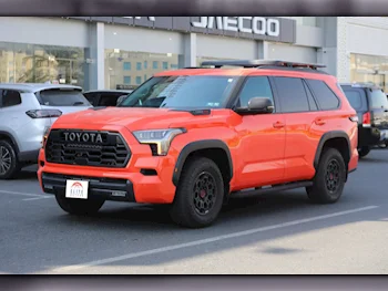 Toyota  Sequoia  TRD Pro  2023  Automatic  1,372 Km  6 Cylinder  Four Wheel Drive (4WD)  SUV  Orange  With Warranty