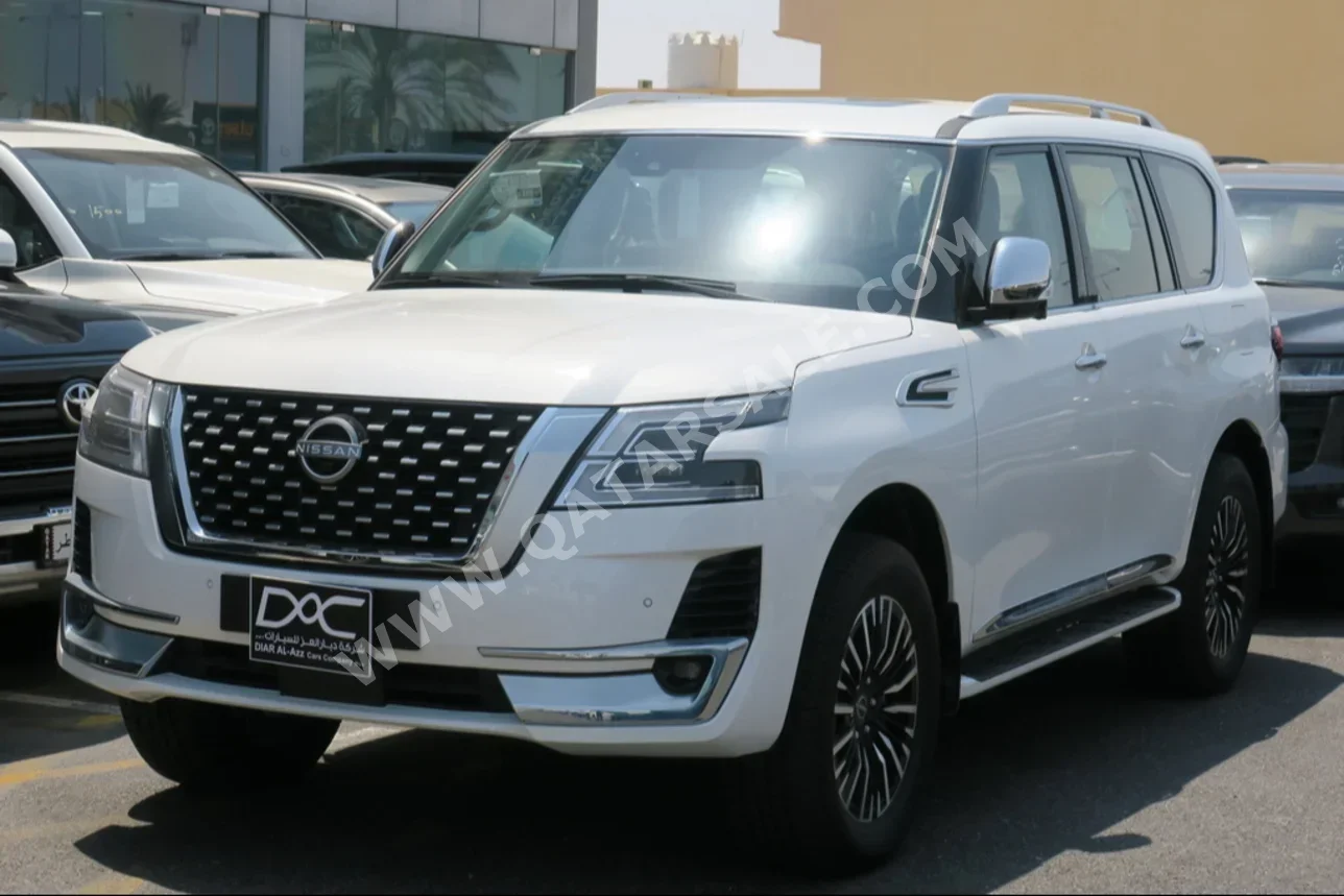 Nissan  Patrol  Platinum  2023  Automatic  0 Km  6 Cylinder  Four Wheel Drive (4WD)  SUV  White  With Warranty