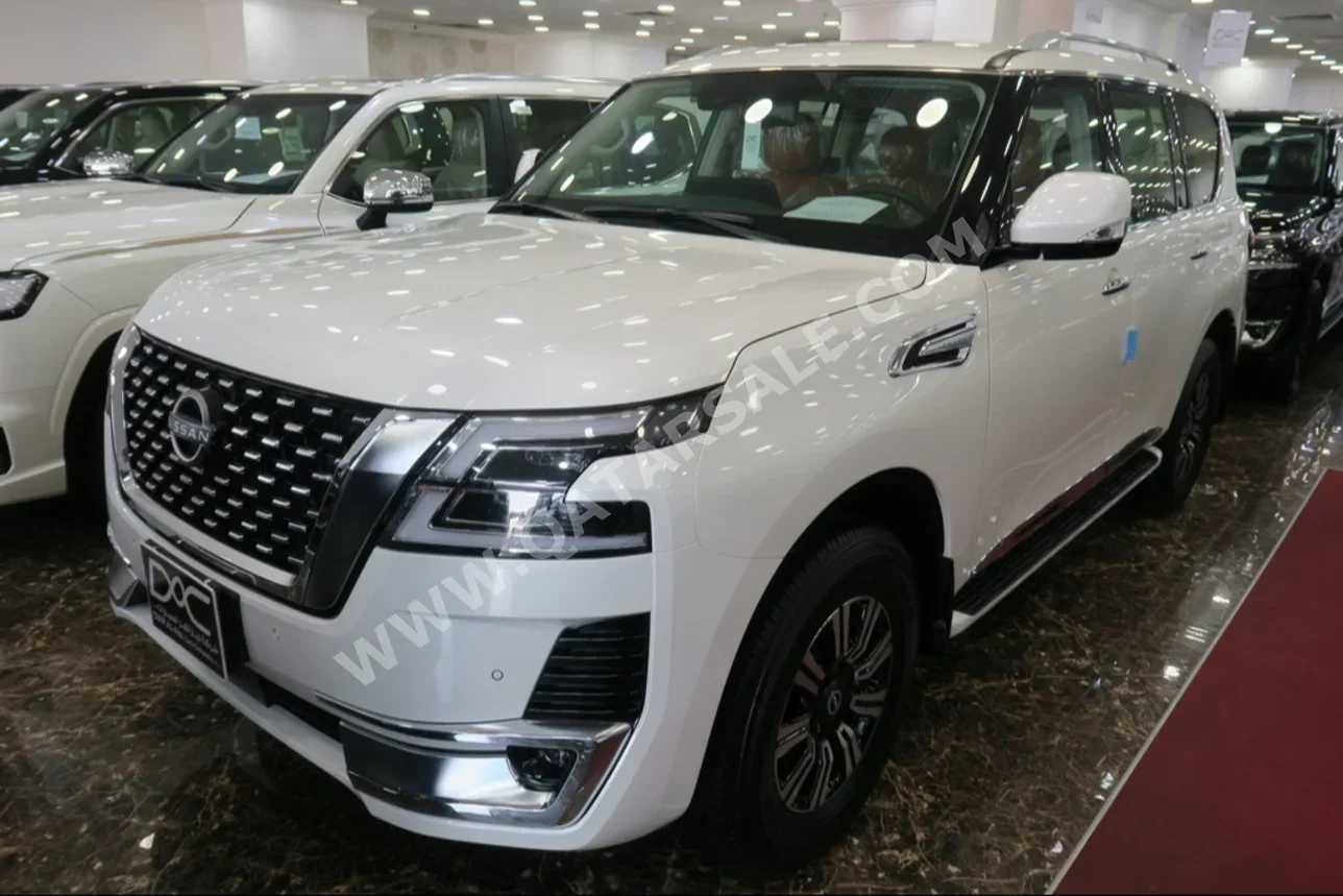 Nissan  Patrol  Titanium  2024  Automatic  0 Km  6 Cylinder  Four Wheel Drive (4WD)  SUV  White  With Warranty