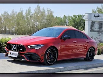 Mercedes-Benz  CLA  45 S AMG  2020  Automatic  47,000 Km  4 Cylinder  All Wheel Drive (AWD)  Sedan  Red