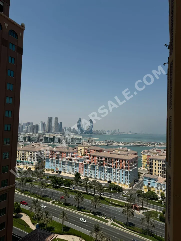 1 Bedrooms  Apartment  For Rent  in Doha -  The Pearl  Fully Furnished