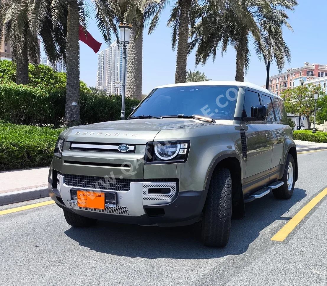 Land Rover  Defender  110  2020  Automatic  78,000 Km  4 Cylinder  Four Wheel Drive (4WD)  SUV  Olive Green