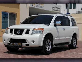 Nissan  Armada  SE  2013  Automatic  240,000 Km  8 Cylinder  Four Wheel Drive (4WD)  SUV  White