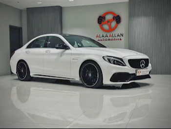 Mercedes-Benz  C-Class  63 AMG S  2018  Automatic  75,000 Km  8 Cylinder  Rear Wheel Drive (RWD)  Sedan  White