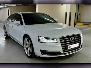 Audi  A8  TFSI Quattro  2016  Automatic  34,000 Km  6 Cylinder  All Wheel Drive (AWD)  Sedan  White