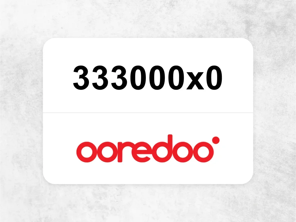 Ooredoo Mobile Phone  333000x0