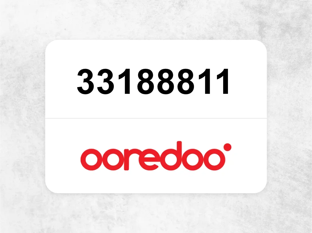 Ooredoo Mobile Phone  33188811