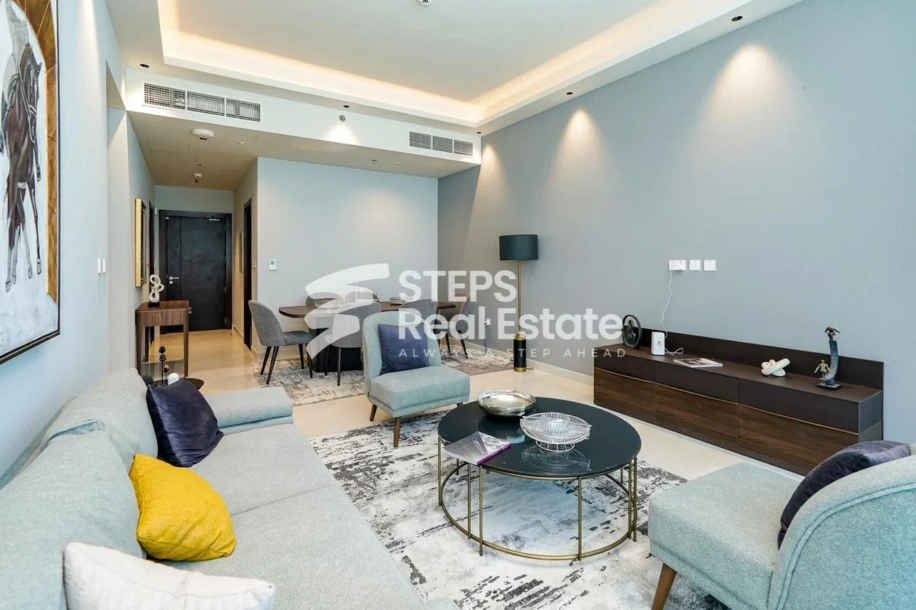 3 Bedrooms  Apartment  in Lusail -  Al Kharayej  Semi Furnished