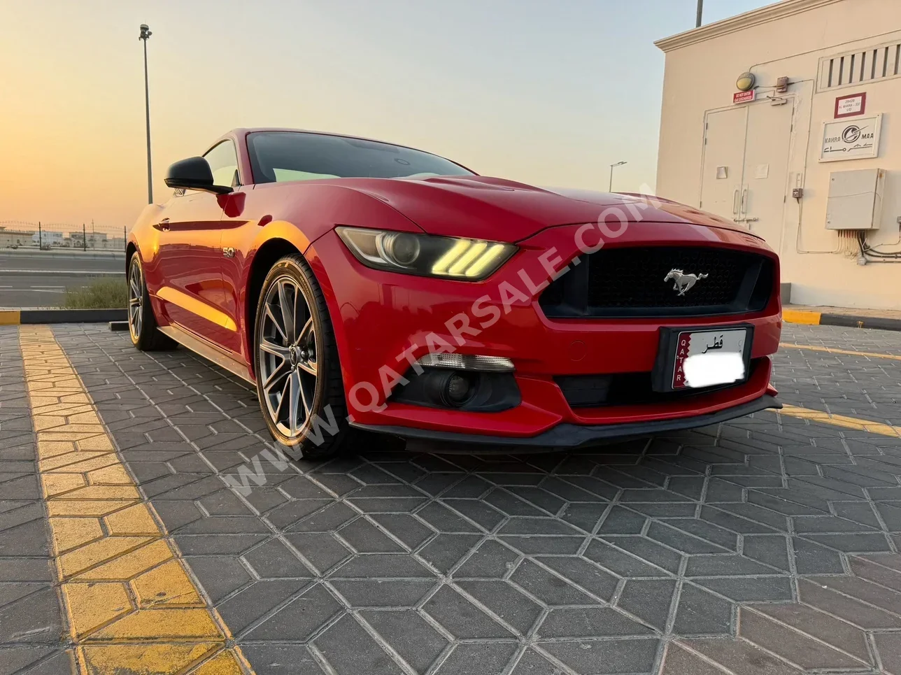 Ford Mustang GT Red 2016 For Sale in Qatar