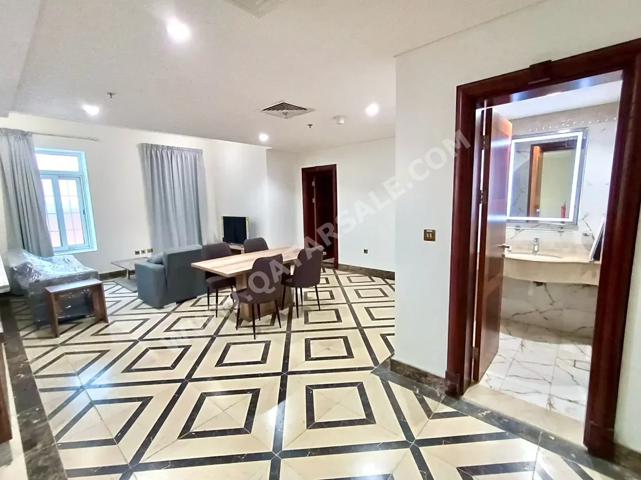 1 Bedrooms  Apartment  For Rent  in Lusail -  Fox Hills  Fully Furnished