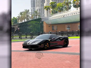 Ferrari  488  GTB  2017  Automatic  11,750 Km  8 Cylinder  Rear Wheel Drive (RWD)  Coupe / Sport  Black