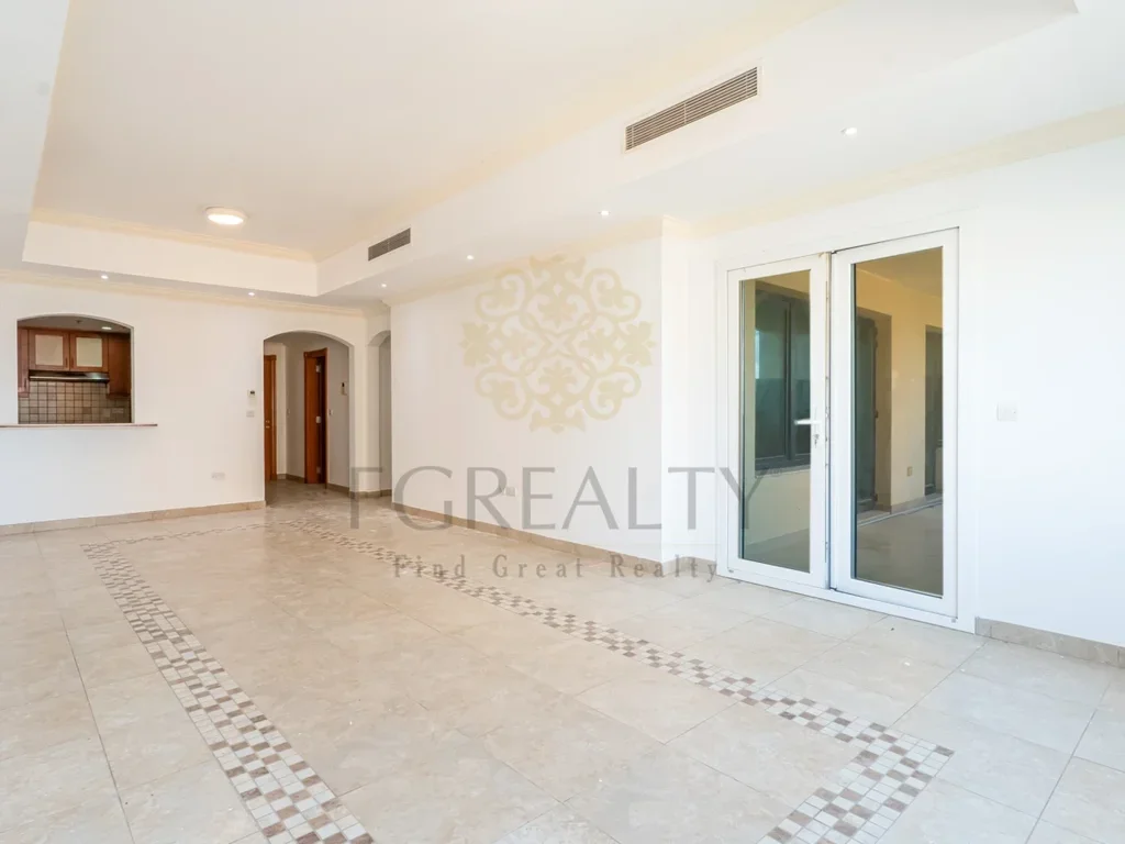 2 Bedrooms  Apartment  For Rent  in Doha -  The Pearl  Not Furnished