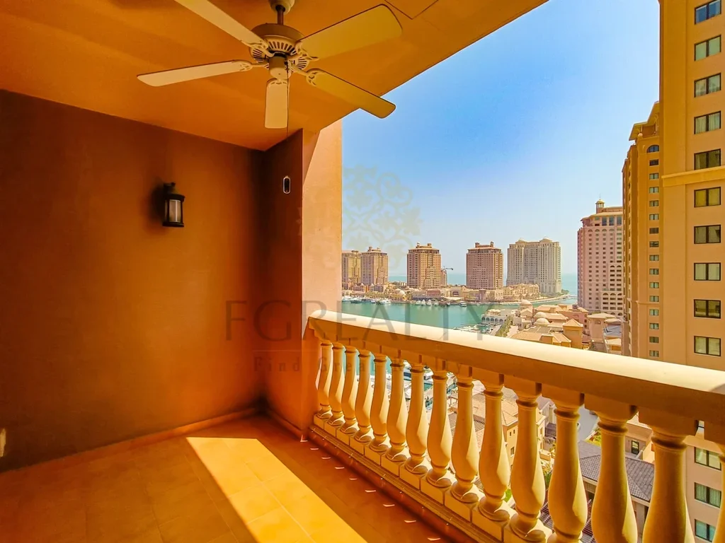 1 Bedrooms  Apartment  For Rent  in Doha -  The Pearl  Not Furnished