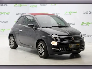 Fiat  500  2023  Automatic  33,600 Km  4 Cylinder  Front Wheel Drive (FWD)  Convertible  Black and Red  With Warranty