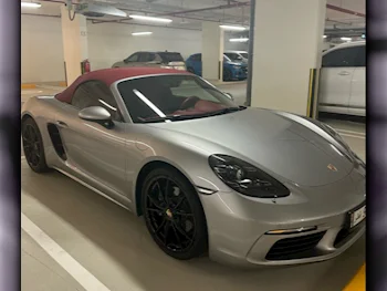 Porsche  Boxster  718  2023  Automatic  5,400 Km  4 Cylinder  Rear Wheel Drive (RWD)  Convertible  Silver  With Warranty