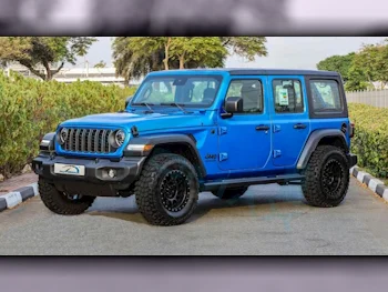 Jeep  Wrangler  Sport Plus  2024  Automatic  0 Km  4 Cylinder  Four Wheel Drive (4WD)  SUV  Blue  With Warranty