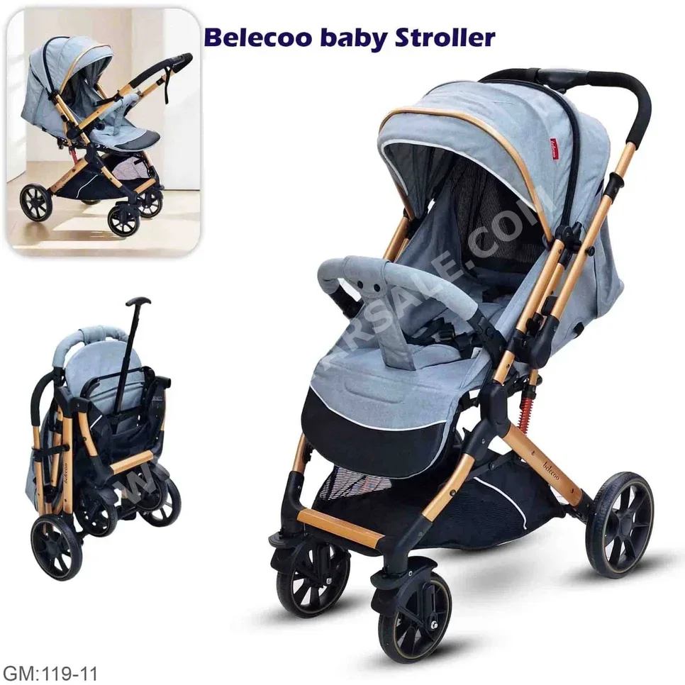 Kids Strollers Single Stroller  Blue  0-3 Years  Warranty