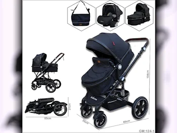 Kids Strollers Single Stroller  Black  0-3 Years  Warranty  Convertible to Car Seat