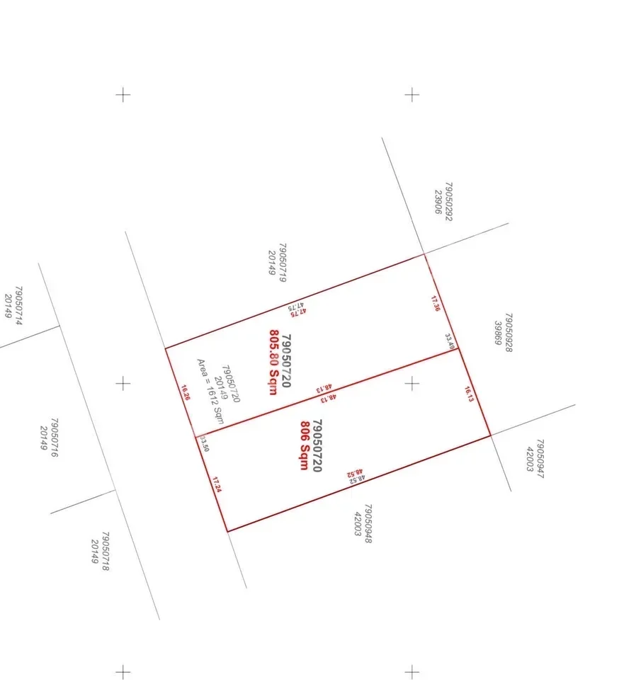 Lands For Sale in Al Shamal  - Al Ruwais  -Area Size 806 Square Meter