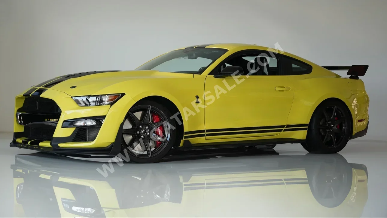 Ford  Mustang  Shelby  2021  Automatic  5٬000 Km  8 Cylinder  Rear Wheel Drive (RWD)  Coupe / Sport  Yellow  With Warranty