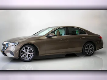 Mercedes-Benz  E-Class  200  2024  Automatic  700 Km  4 Cylinder  Rear Wheel Drive (RWD)  Sedan  Brown  With Warranty