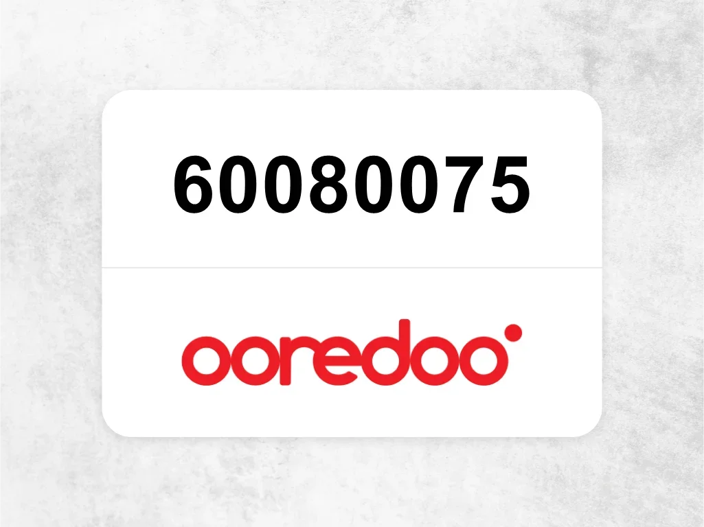 Ooredoo Mobile Phone  60080075