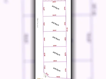 Lands For Sale in Doha  - Old Airport  -Area Size 415 Square Meter