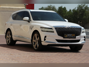 Genesis GV 80 2021 Automatic 220,000 Km 6 Cylinder All Wheel Drive (AWD) SUV White With Warranty