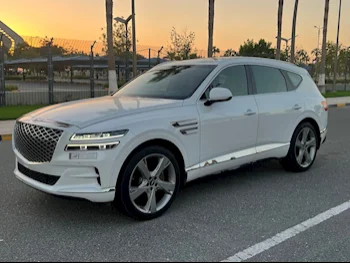 Genesis  GV 80  2023  Automatic  61,000 Km  6 Cylinder  Four Wheel Drive (4WD)  SUV  White  With Warranty