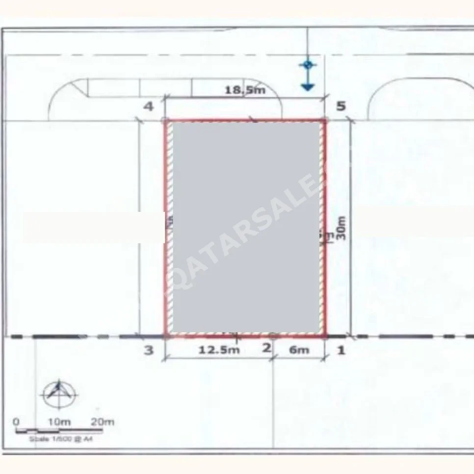 Lands For Sale in Lusail  -Area Size 555 Square Meter