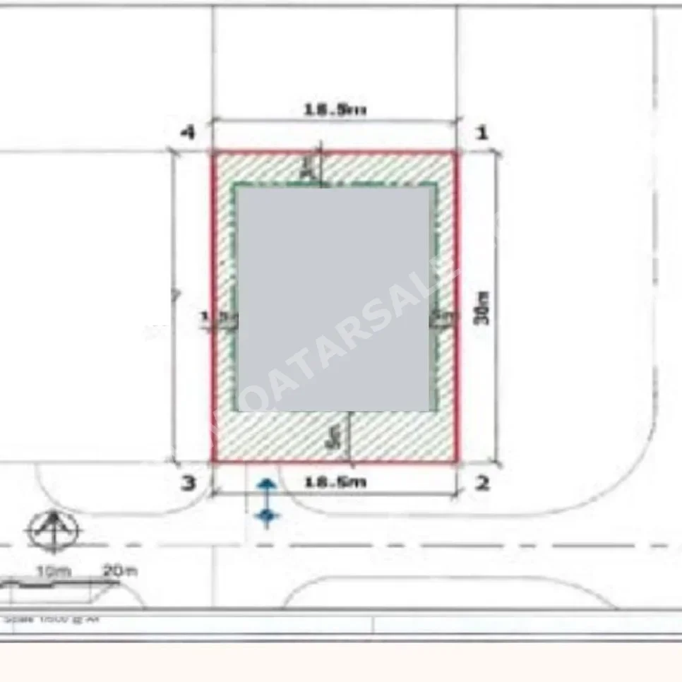 Lands For Sale in Lusail  -Area Size 555 Square Meter