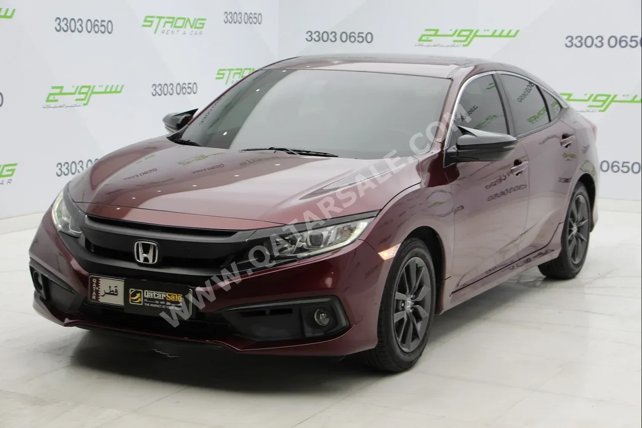 Honda  Civic  2020  Automatic  120,000 Km  4 Cylinder  Front Wheel Drive (FWD)  Sedan  Maroon